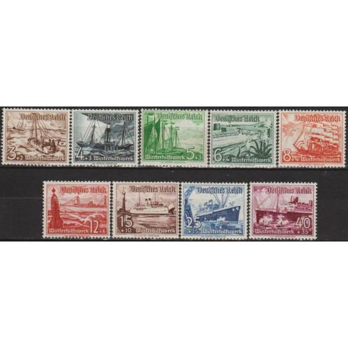 1937 - Рейх - Зимова допомога - Кораблі Mi.651-59 **/*