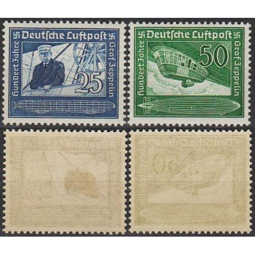1938 - Рейх - 100 років Цепеліна Mi.669-70 _55.0 € **