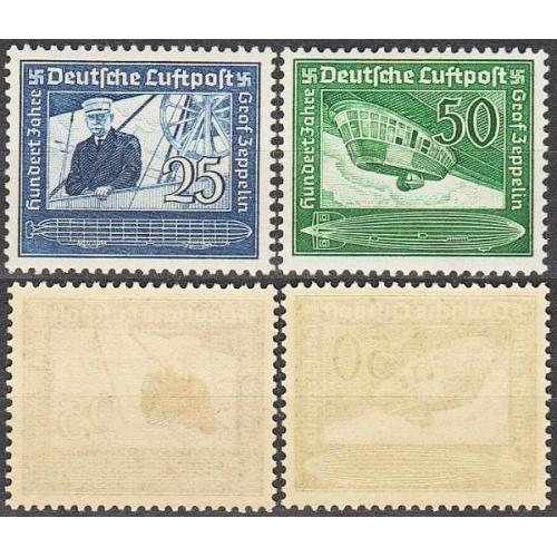 1938 - Рейх - 100 років Цепеліна Mi.669-70 _55.0 € **