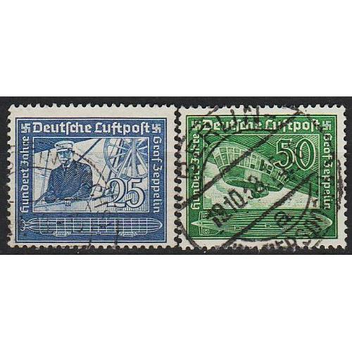 1938 - Рейх - 100 років Цеппеліна Mi.669-70 _4.0 €