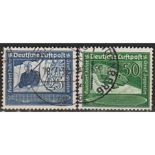 1938 - Рейх - 100 років Цеппеліна Мі.669-70 _4.0 €