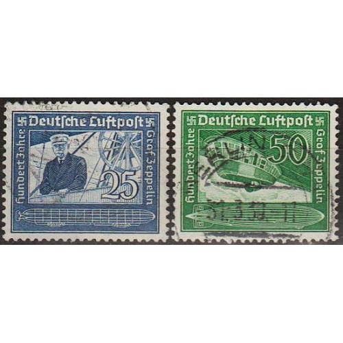 1938 - Рейх - 100 років Цеппеліна Mi.669-70  _4.0 €