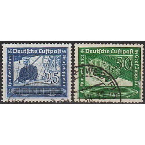 1938 - Рейх - 100 років Цеппеліна Mi.669-70 _4,0 €