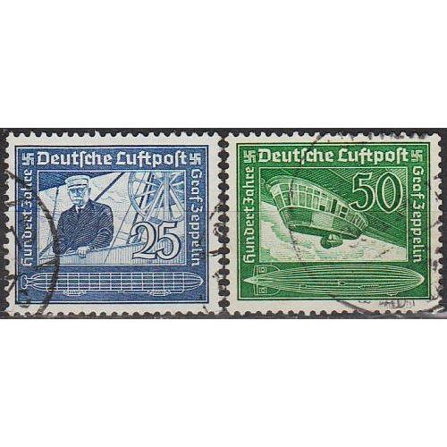 1938 - Рейх - 100 років Цеппеліна Mi.669-70 _4,0 €