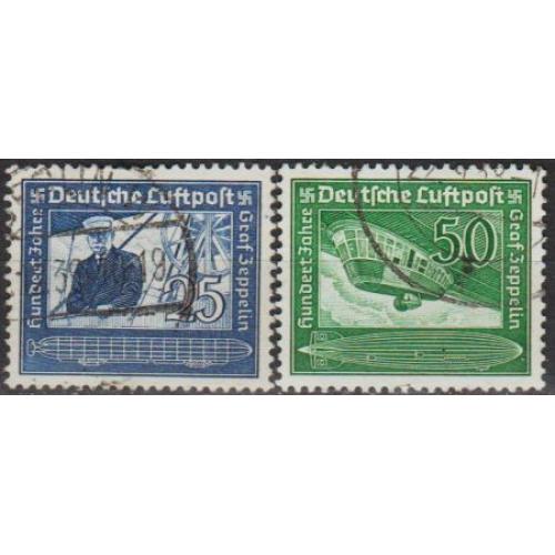 1938 - Рейх - 100 років Цеппеліна Mi.669-70 _4,0 €