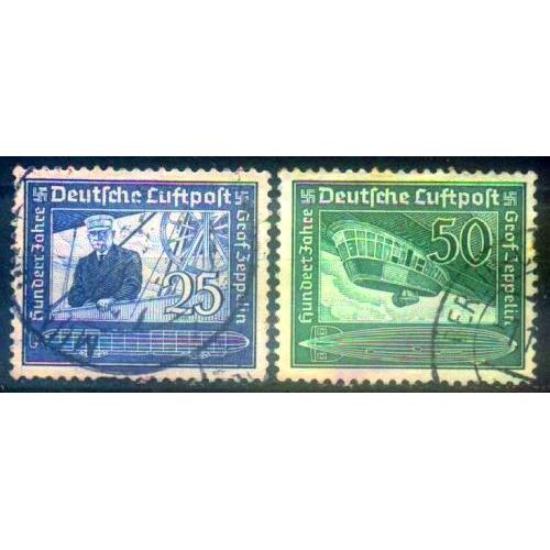 1938 - Рейх - 100 років Цеппеліна Mi.669-70 _4,0 €