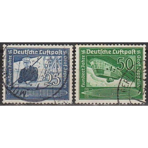 1938 - Рейх - 100 років Цеппеліна Mi.669-70 _4,0 €