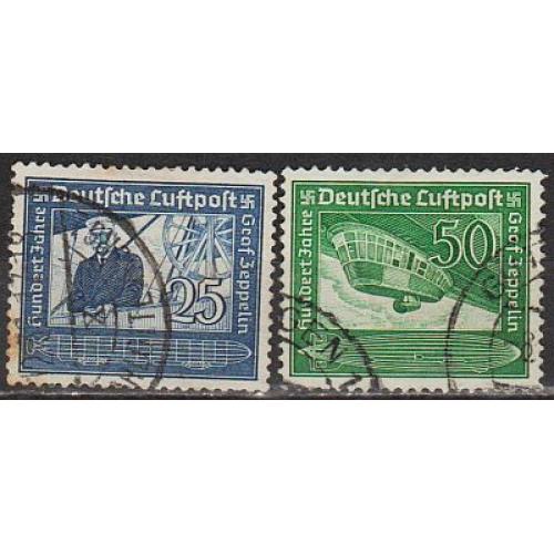 1938 - Рейх - 100 років Цеппеліна Mi.669-70 _4,0 €