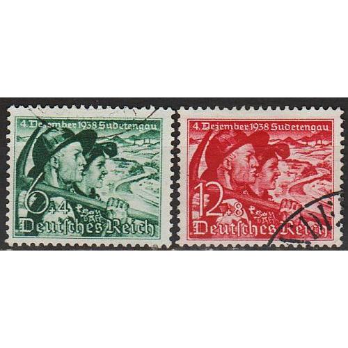 1938 - Рейх - Голосування в Судетах Mi.684-85  _8,0 €