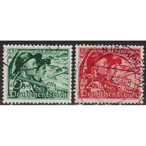 1938 - Рейх - Голосування в Судетах Mi.684-85  _8,0 €