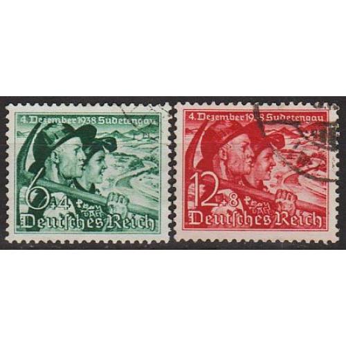 1938 - Рейх - Голосування в Судетах Mi.684-85  _8,0 €