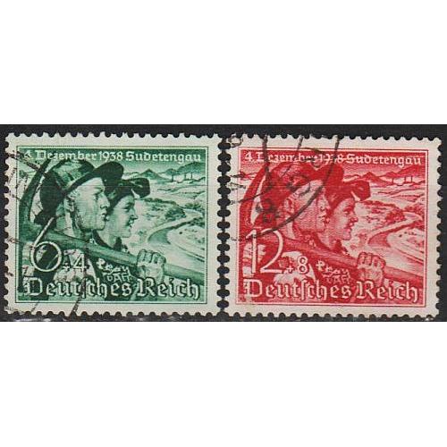 1938 - Рейх - Голосування в Судетах Mi.684-85  _8,0 €