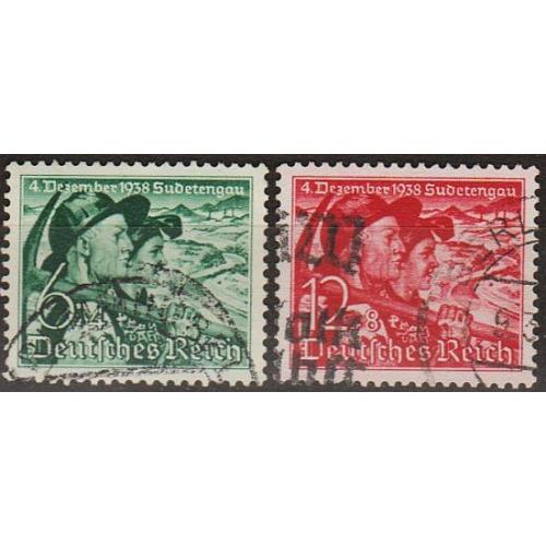 1938 - Рейх - Голосування в Судетах Mi.684-85  _8,0  €