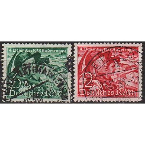 1938 - Рейх - Голосування в Судетах Mi.684-85  _8,0 €