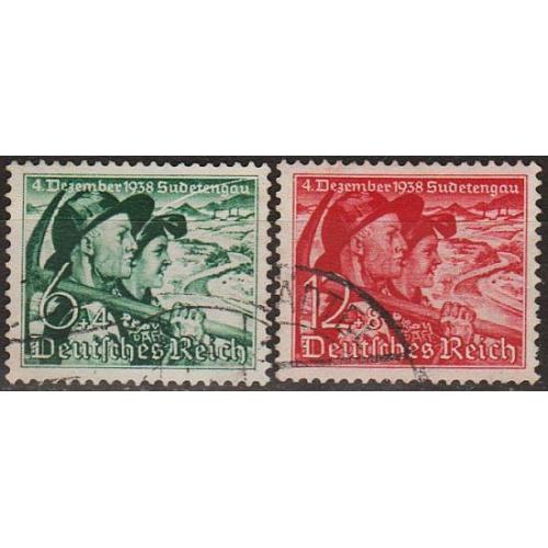 1938 - Рейх - Голосування в Судетах Mi.684-85  _8,0  €