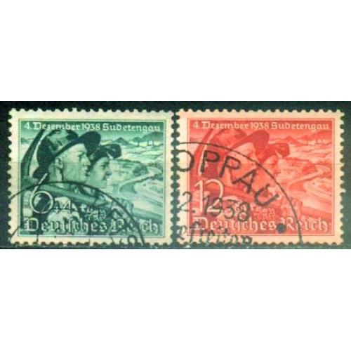1938 - Рейх - Голосування в Судетах Mi.684-85  _8,0 €