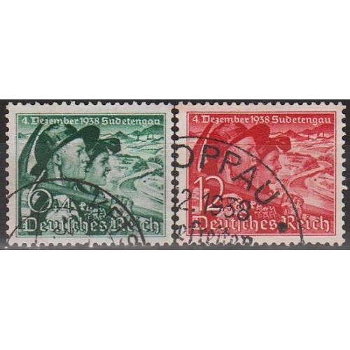 1938 - Рейх - Голосування в Судетах Mi.684-85  _8,0 €