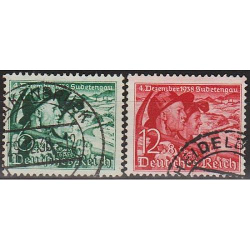 1938 - Рейх - Голосування в Судетах Mi.684-85  _8,0 €