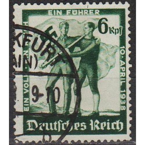 1938 - Рейх - Плебісцит в Австрії Mi.662 _гаш