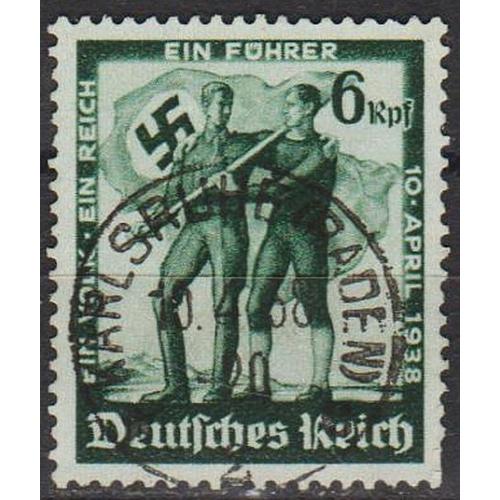 1938 - Рейх - Плебісцит в Австрії Mi.662 _гаш