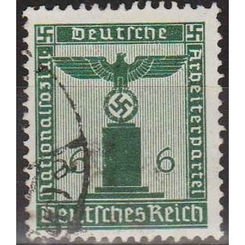 1938 - Рейх - Службова марка - Орел 6 Mi.148 - гаш