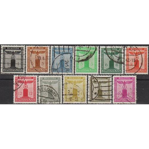 1938 - Рейх - Службова марка - Орел Mi.144-54 _60,0 € _ПОВНА серія!