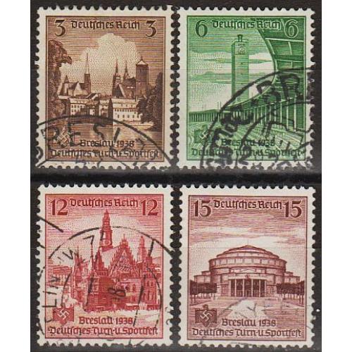 1938 - Рейх - Спортивний турнір у Бреслау Mi.665-68  _3.0 €