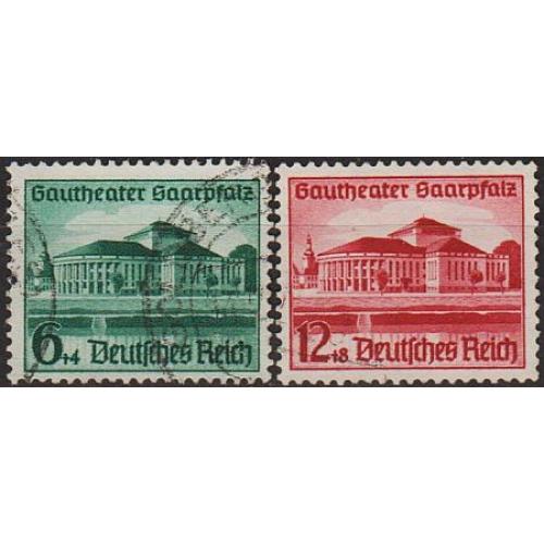 1938 - Рейх - Театр Саар Mi.673-74  _6.0 € _гаш