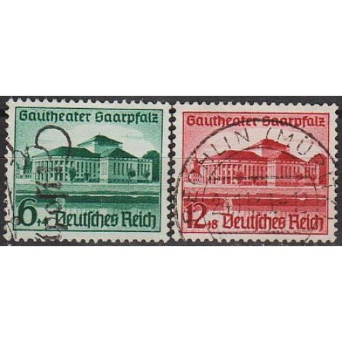 1938 - Рейх - Театр Саар Mi.673-74  _6.0 € _гаш