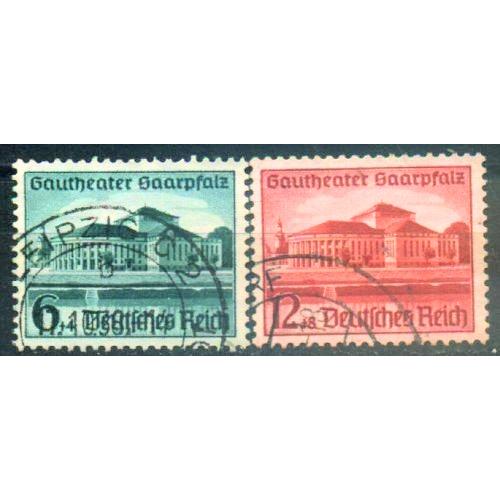 1938 - Рейх - Театр Саар Mi.673-74  _6.0 € _гаш