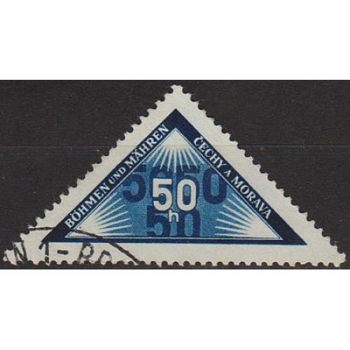 1939 - Рейх - Богемія - Штамп доставки особисто в руки Mi.52 _гаш _10,0 €