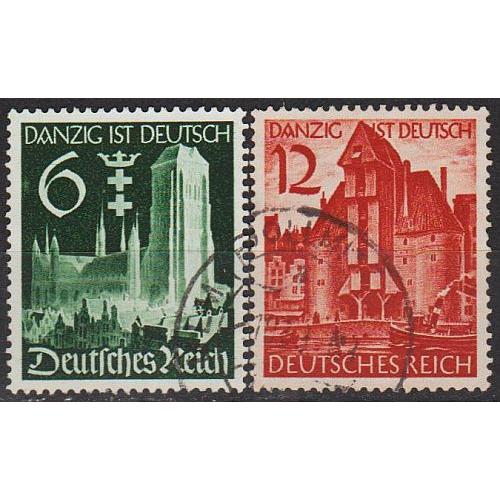 1939 - Рейх - Гданьськ - німецький Mi.714-15 _гаш