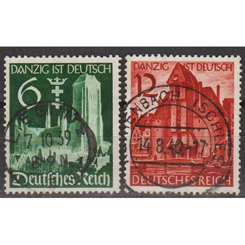 1939 - Рейх - Гданьськ - німецький Mi.714-15 _гаш