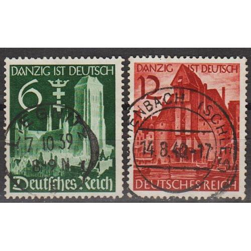 1939 - Рейх - Гданськ - німецький Mi.714-15 _гаш