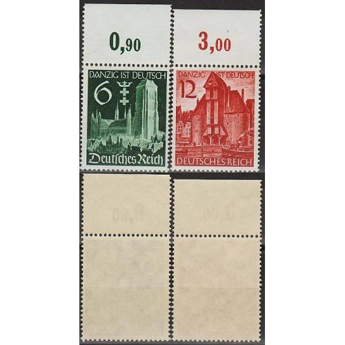 1939 - Рейх - Гданьськ німецький Mi.714-15 _Поле **