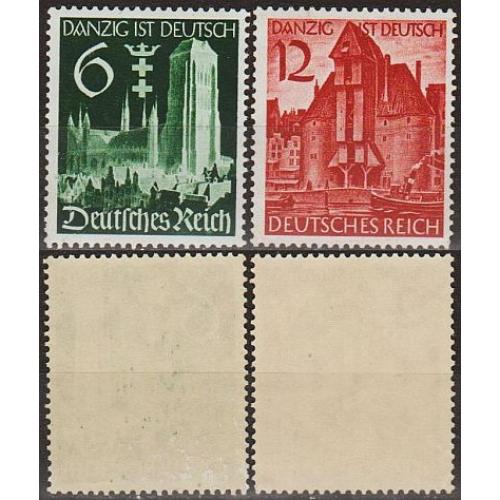 1939 - Рейх - Гданськ - німецький Mi.714-15 **/*