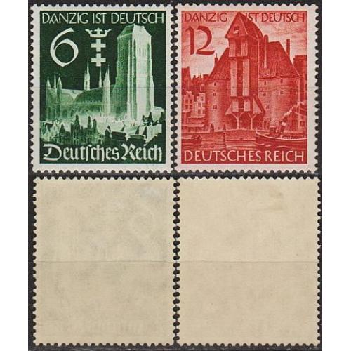 1939 - Рейх - Гданськ - німецький Mi.714-15 *