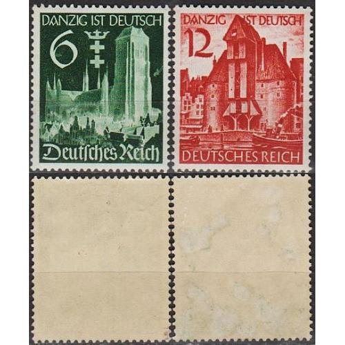 1939 - Рейх - Гданськ - німецький Mi.714-15 *