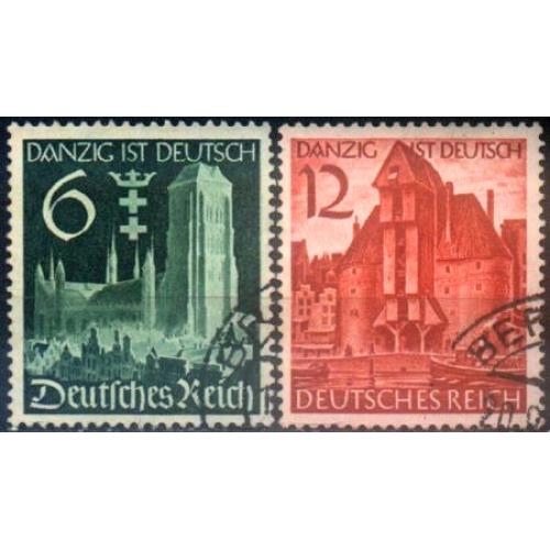 1939 - Рейх - Гданськ німецький Mi.714-15