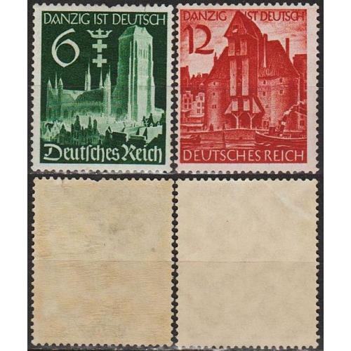 1939 - Рейх - Гданськ - німецький Mi.714-15 *