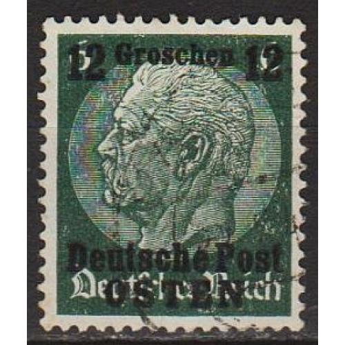 1939 - Рейх - GG - Надрук 12 Mi.3 _гаш