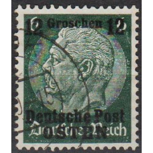 1939 - Рейх - GG - Надрук 12 mi.3 _гаш