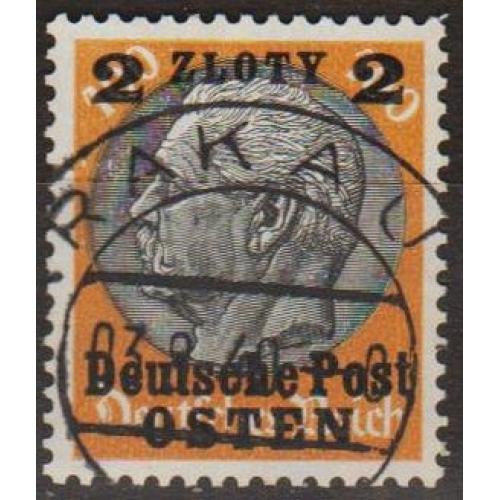 1939 - Рейх - GG - Надрук 2 zl Mi.13 _13,0 €