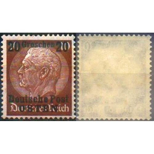 1939 - Рейх - GG - Надрук 20 Мі.5 **