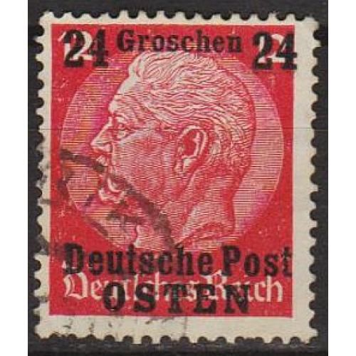 1939 - Рейх - GG - Надрук 24 Mi.6 _гаш
