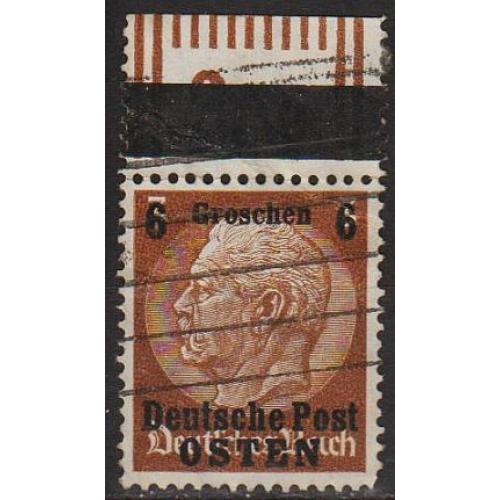 1939 - Рейх - GG - Надрук 6 Mi.1 _гаш