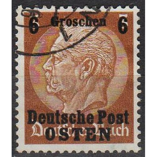 1939 - Рейх - GG - Надрук 6 mi.1 _гаш