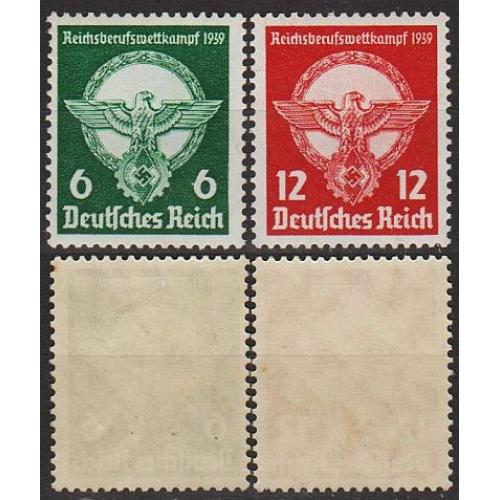 1939 - Рейх - Професійний конкурс Mi.689-90 *