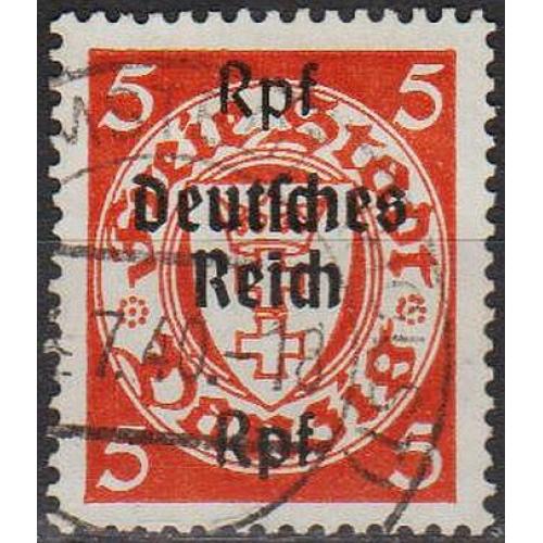1939 - Рейх - Стандарт Гданська з надруками 5 Mi.718 - 3,50 €