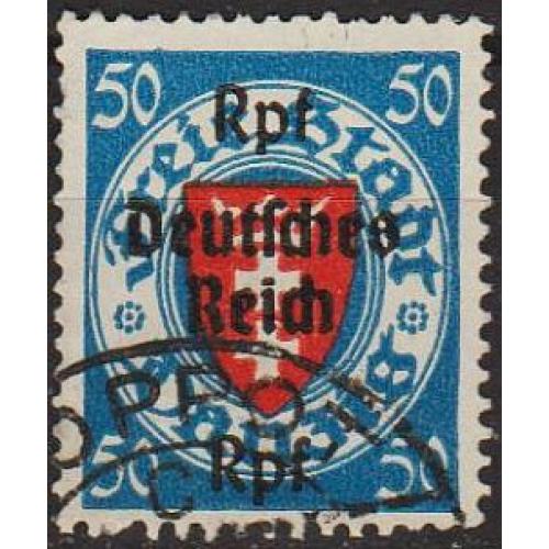 1939 - Рейх - Стандарт Гданська з надруками 50 Mi.727 _8,50 €